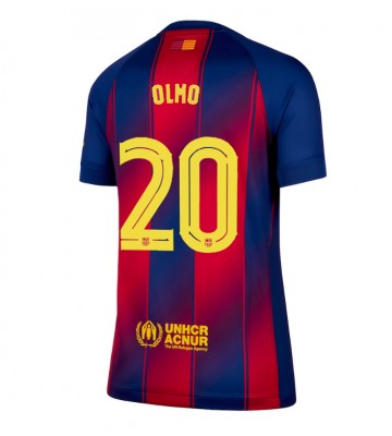 Lacne Ženy Futbalové dres Barcelona Dani Olmo #20 2025-26 Krátky Rukáv - Domáci
